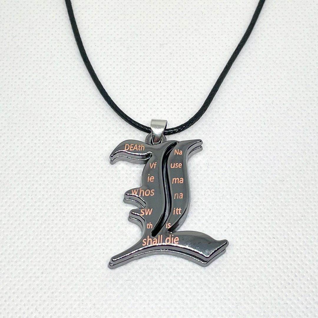 گردنبند دو تیکه نماد انیمه دفترچه مرگ Death Note گردنبند دو تیکه نماد انیمه دفترچه مرگ Death Note