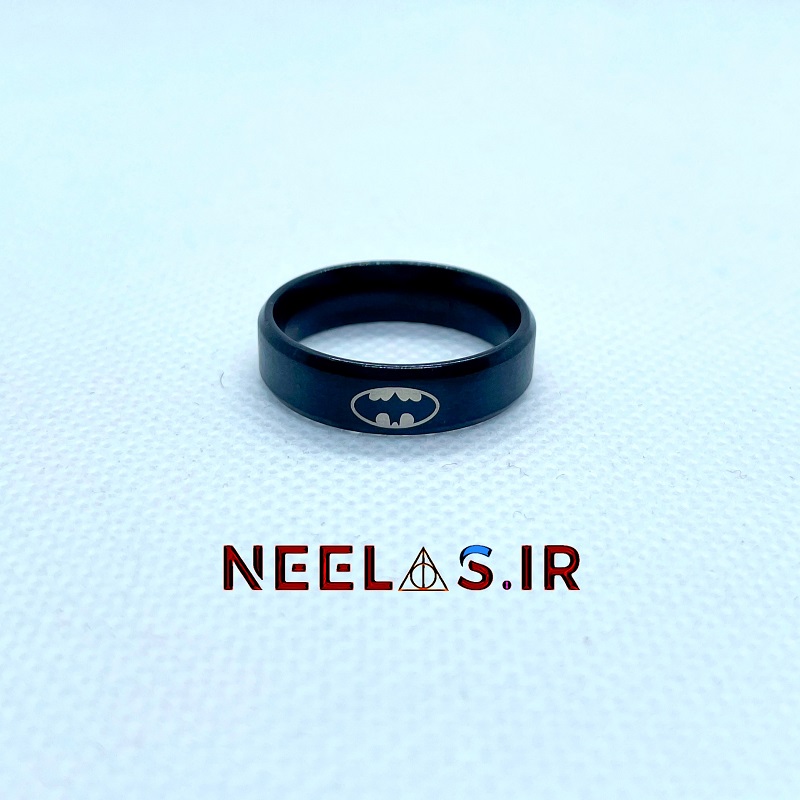حلقه استیل طرح نماد بتمن Batman حلقه استیل طرح نماد بتمن Batman