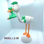 مجسمه تزئینی طرح لک لک و نی نی