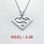 گردنبند استیل دو تکه نماد سوپرمن