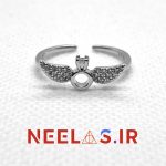 حلقه طرح تاج بالدار