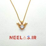 گردنبند زنانه شاخ آهو نگین دار