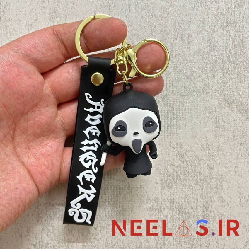 جاکلیدی سیلیکونی طرح گوست فیس فیلم جیغ