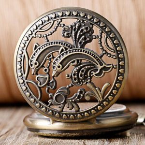 ساعت گردنبندی و جیبی طرح دولفین