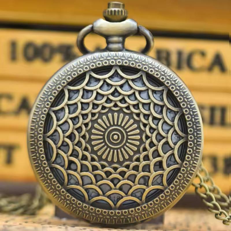 ساعت گردنبندی و جیبی طرح ماندالا ساعت گردنبندی و جیبی طرح ماندالا