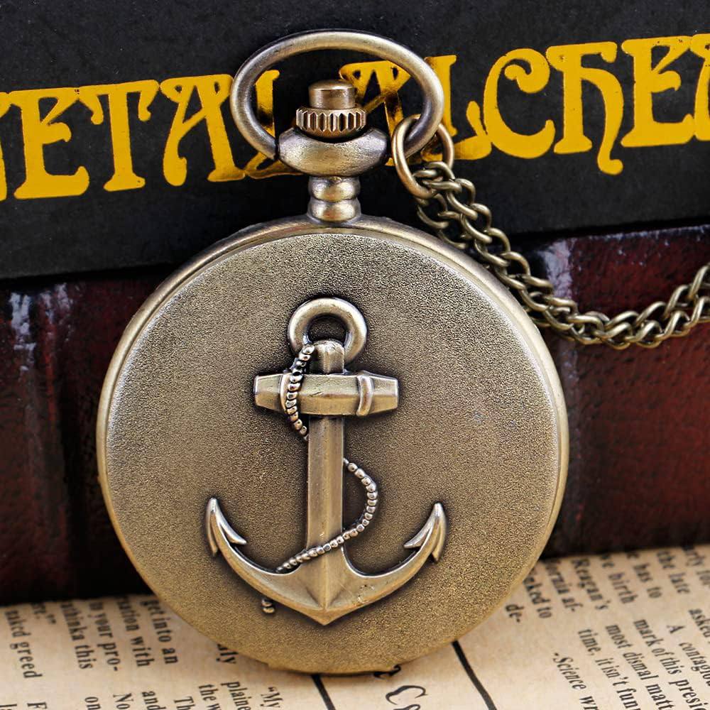 ساعت گردنبندی و جیبی طرح لنگر کشتی ساعت گردنبندی و جیبی طرح لنگر کشتی