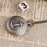 ساعت گردنبندی و جیبی طرح لنگر کشتی