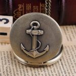 ساعت گردنبندی و جیبی طرح لنگر کشتی