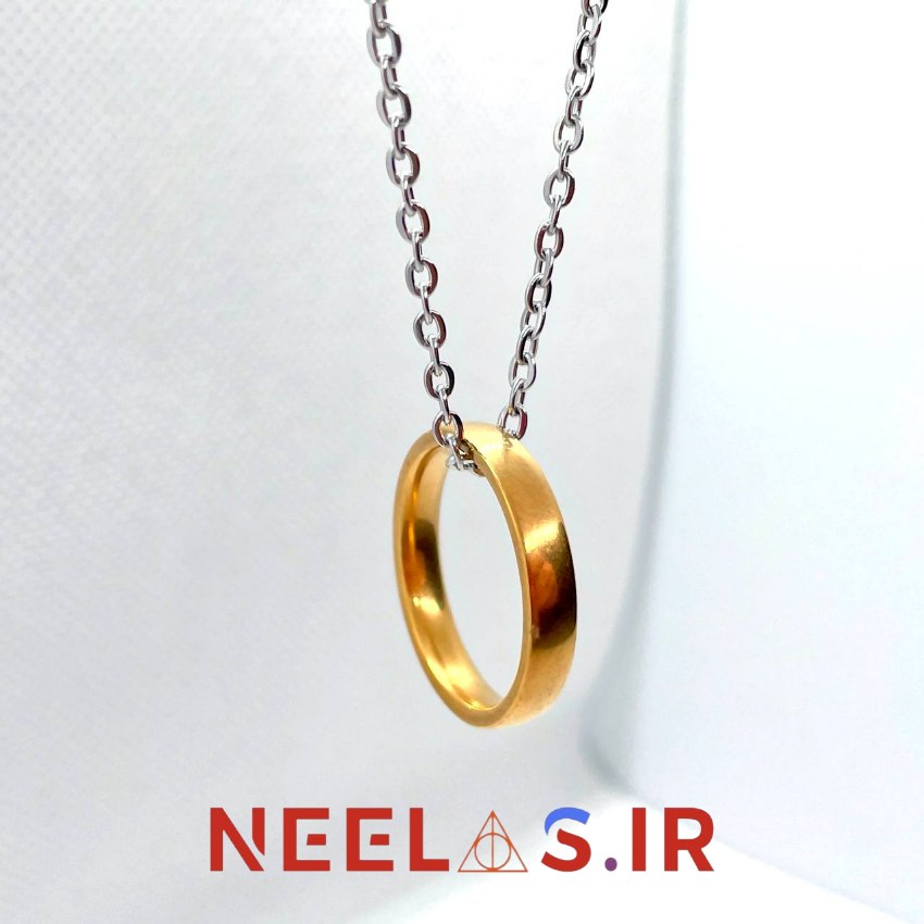 گردنبند حلقه استیل گردنبند حلقه استیل