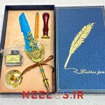 ست قلم پر و مهر موم فانتزی