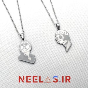 گردنبند استیل جفتی لئون و ماتیلدا