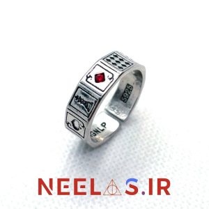 انگشتر انیمهای طرح کارت بازی