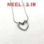 گردنبند استیل قلب پیچ - Image 2