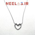 گردنبند استیل قلب پیچ - Image 3