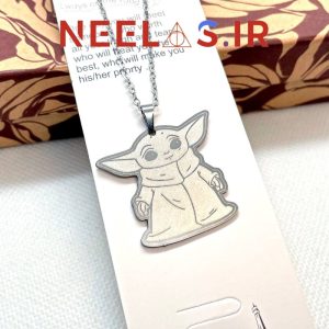 گردنبند استیل بی‌بی یودا