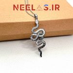 گردنبند استیل مار ولدمورت نگینی