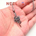 گردنبند استیل مار ولدمورت نگینی