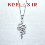 گردنبند استیل مار ولدمورت نگینی