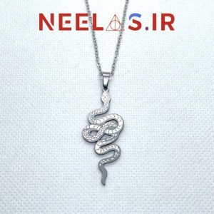 گردنبند استیل مار ولدمورت نگینی