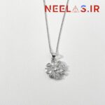 گردنبند جواهری طرح گل