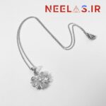 گردنبند جواهری طرح گل