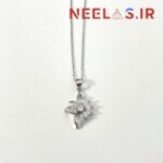 گردنبند جواهری طرح گل
