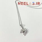 گردنبند جواهری طرح گل