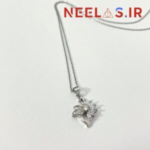 گردنبند جواهری طرح گل