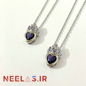 گردنبند جواهری قلب راپونزل