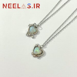 گردنبند مینی جواهری قلب