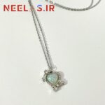گردنبند مینی جواهری قلب