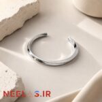 ست گردنبند و بنگل طرح مکعب پیچی